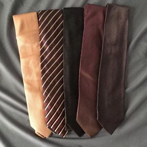 Hugo Boss Neck tie collection orange crimson brown